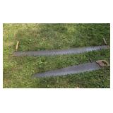 2 crosscut saws