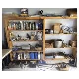 Contents on Shelf in garage
