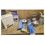 Battery tester, funnel, fence charger, etc