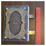 Early photo album (loaded w/tiny tintypes & pics