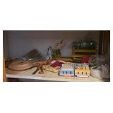 Box - vintage Easter, linens, etc