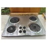 Stove top with folding stand