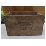 Explosives wooden crate  19x13x10