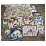 Travel ephemera - Labrador, gas station maps, how