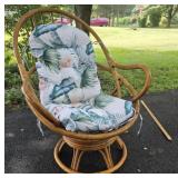 Bamboo swivel chair