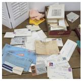 Box misc ephemera - many letters, photo