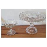 2 glass compotes