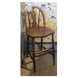 Unusual tall bowback stool