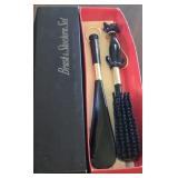 Black Cat Rhinestone Eyes Lint Brush & Shoe Horn