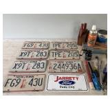 License Plates, Flares, Tire Repair Kit, etc.