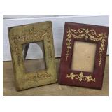 2 beautiful Marquetry inlaid Louis XVI frames -