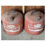 2 Galvanized Gasoline Cans - shipping not