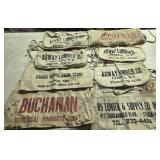 Advertising nail pouches aprons