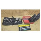 Drill ones, punch set, socket set