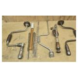 Drill bits, drill braces, etc