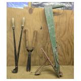 Corn planter, lopers, shears