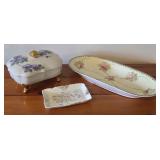 3pcs china - Germany celery tray, covered dresser