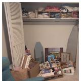Contents of quilters closet upstairs