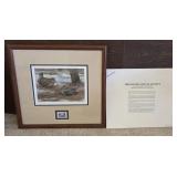 1986 Jim Foote ruffled grouse stamp print -