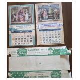 2 Fairmont creamery calendars & Tully bakery box
