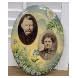 Beautiful celluloid over brass photo frame
