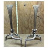 Wrought Iron Fireplace Andirons