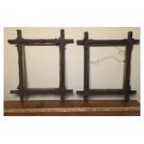 2 early Eastlake frames - no glass and covered in