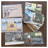 Stack of vintage postcards incl Ithaca, early