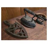 Sad iron, trivets