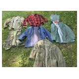 Hunting jacket, rain suit, flannel, coats
