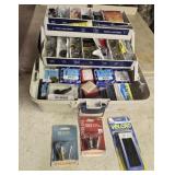 Toolbox with contents, electrical, hardware