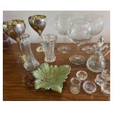 Wine glasses, Salt cellars, little creamer,
