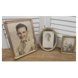 3 beautiful brass frames