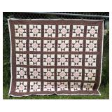Hand stitched quilt- aprx 84ï¿½ x 76