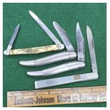4 pocket knives - Utica 440, 2 Hammer & Gerson