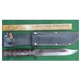Japan combat knife with sheath