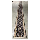 LONG - Oriental Runner Rug carpet - 22ft (floral)