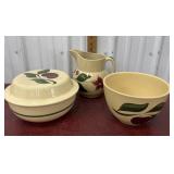 3 Pc Watt And Ovenware Pottery