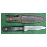 Hunting knife with sheath