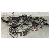Horse Tack- bridals, halters ,etc - needs oil -dry
