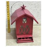 Red Barn Tin Birdhouse