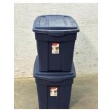 2 Rubbermaid Storage Totes (blue)