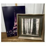 Eiffel Tower print, Forrest photo *frame slightly
