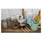 Vases, wax melt warmer, mini garden set etc *1