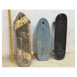 3 Skateboards