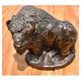 Faux Bronze (cast resin) Buffalo Statue