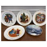Collector Plates, Christmas (qty 5), Thomas