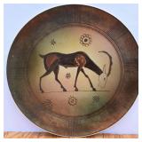 Vintage Hand Painted Keramikos Wall Plate