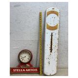 Horse Liniment Thermometer Sign & Stella Artois