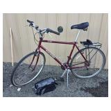 Raleigh c-40 28in bike with storage bag